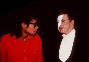 Michael Jackson and Michael Crawford